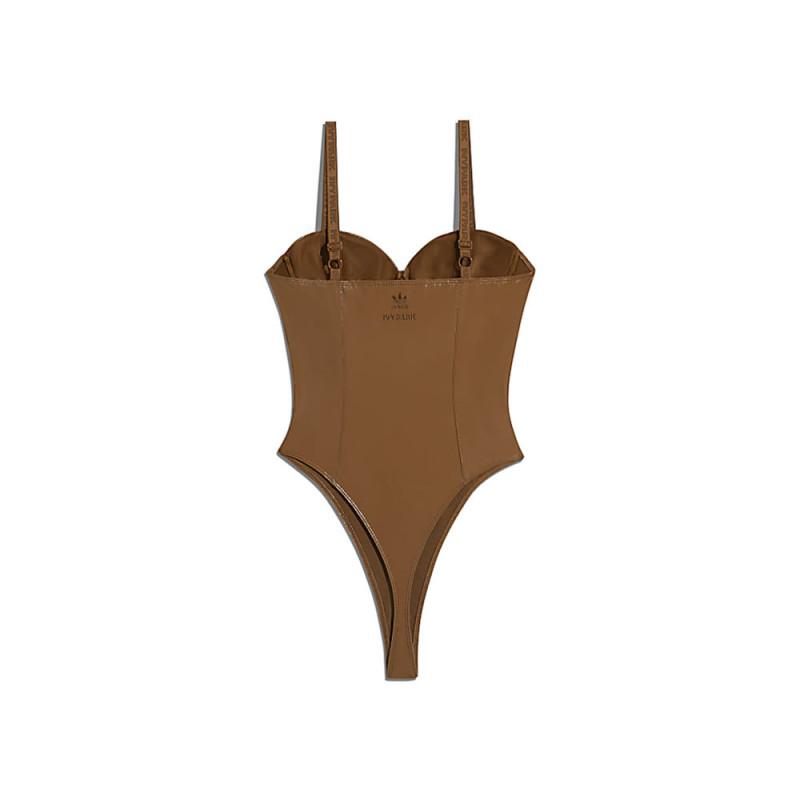 Ivy Park Latex Bodysuit Wild Brown | Size XS