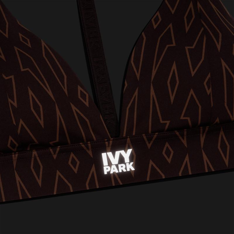 Ivy Park Low Support Triangle Bra Night Red/Wild Brown | Size S