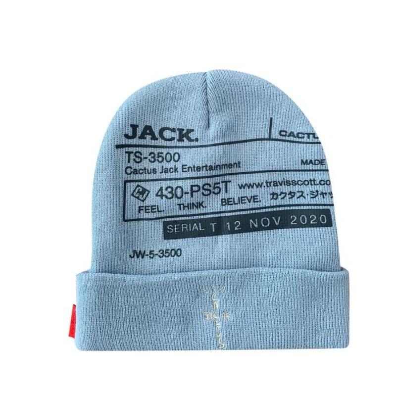 Travis Scott Cactus Jack System II Beanie Blue "White"