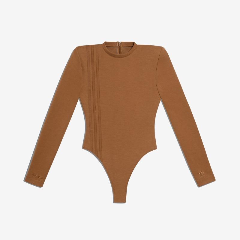 Ivy Park 3 Stripe Bodysuit Wild Brown | Size S