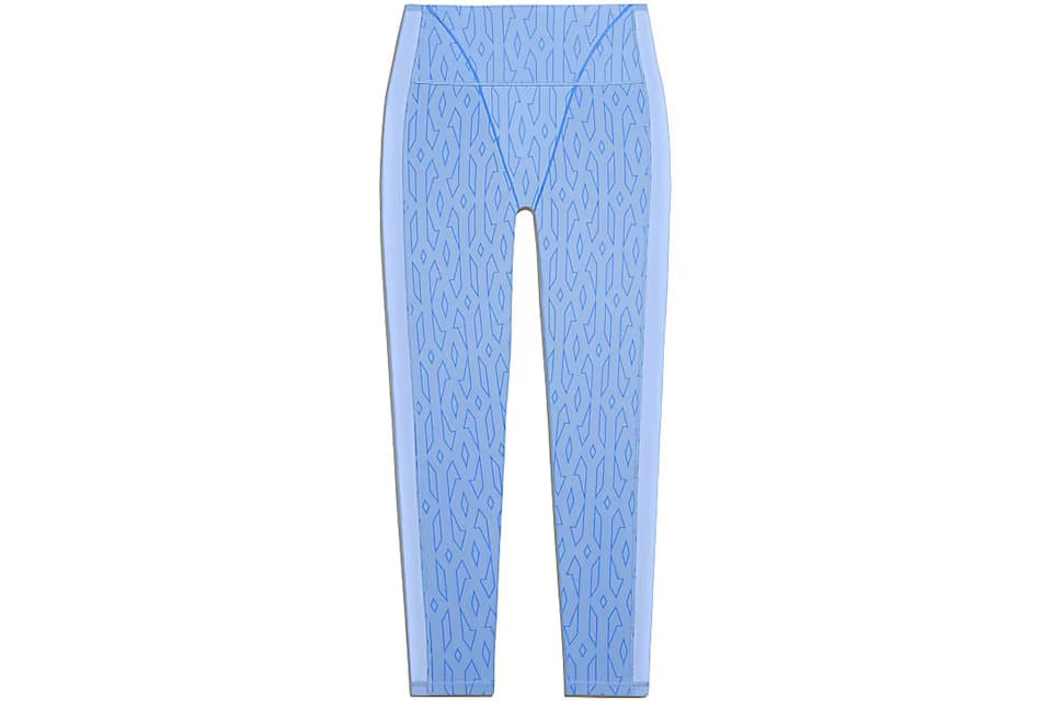 Adidas Ivy Park Mesh Monogram Tights Light Blue