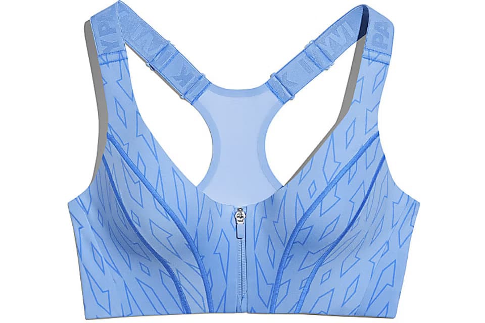 Adidas Ivy Park Monogram Cutout Bra Light Blue