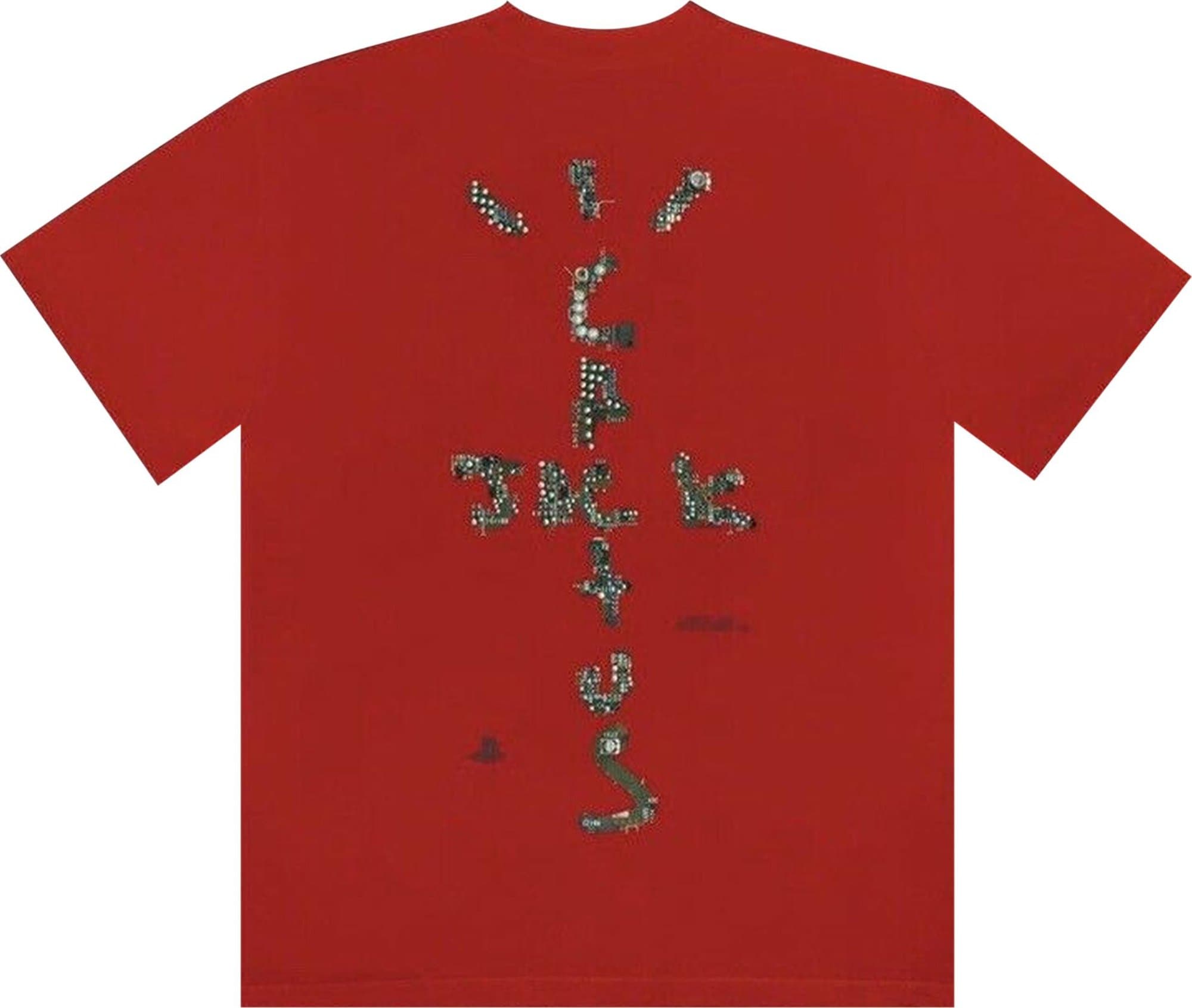 Travis Scott Cactus Jack Motherboard Logo IV T-Shirt Red