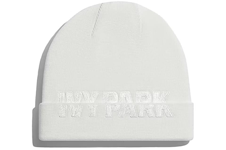 Adidas Ivy Park Cut-Off Logo Beanie White