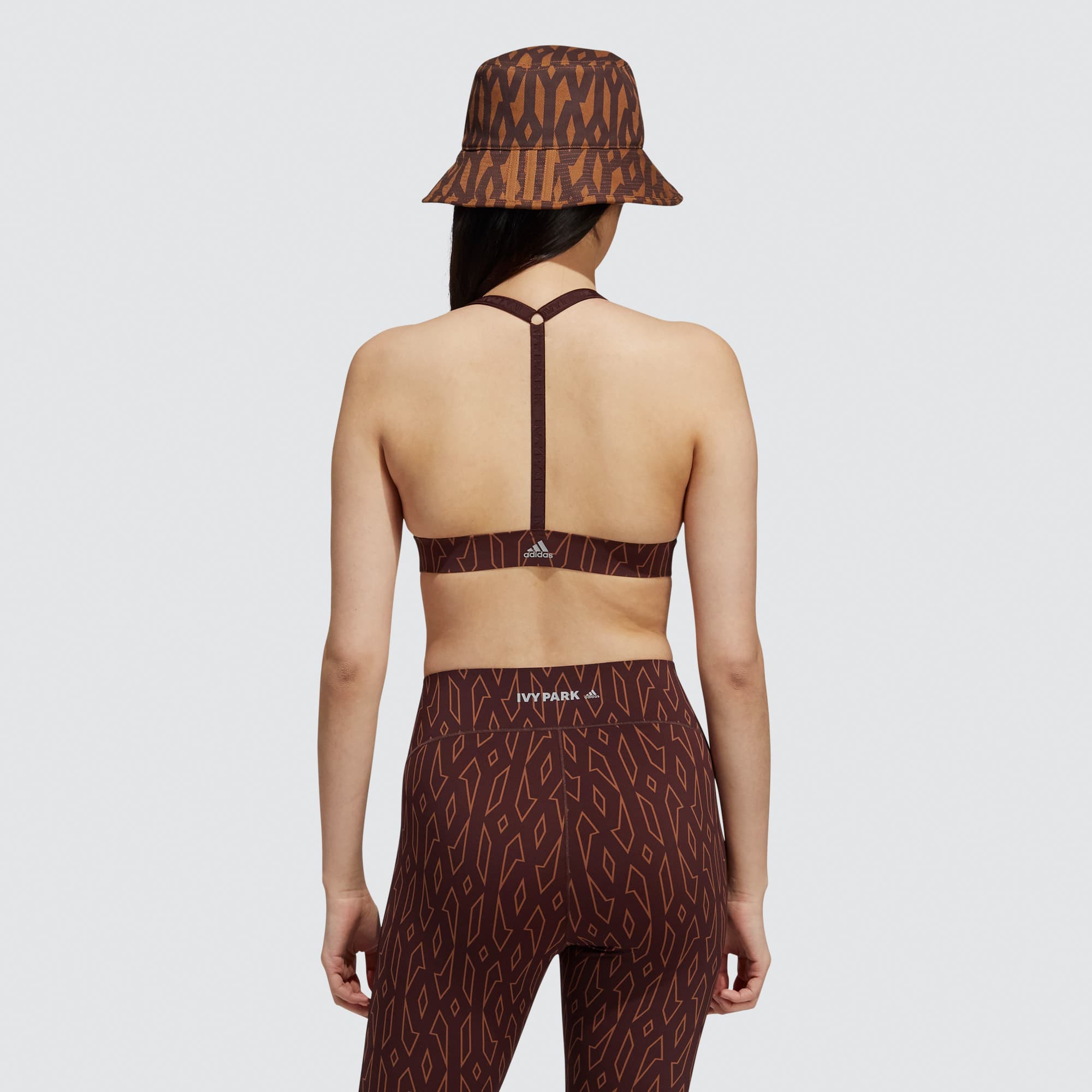 Adidas Ivy Park Low Support Triangle Bra Night Red/Wild Brown