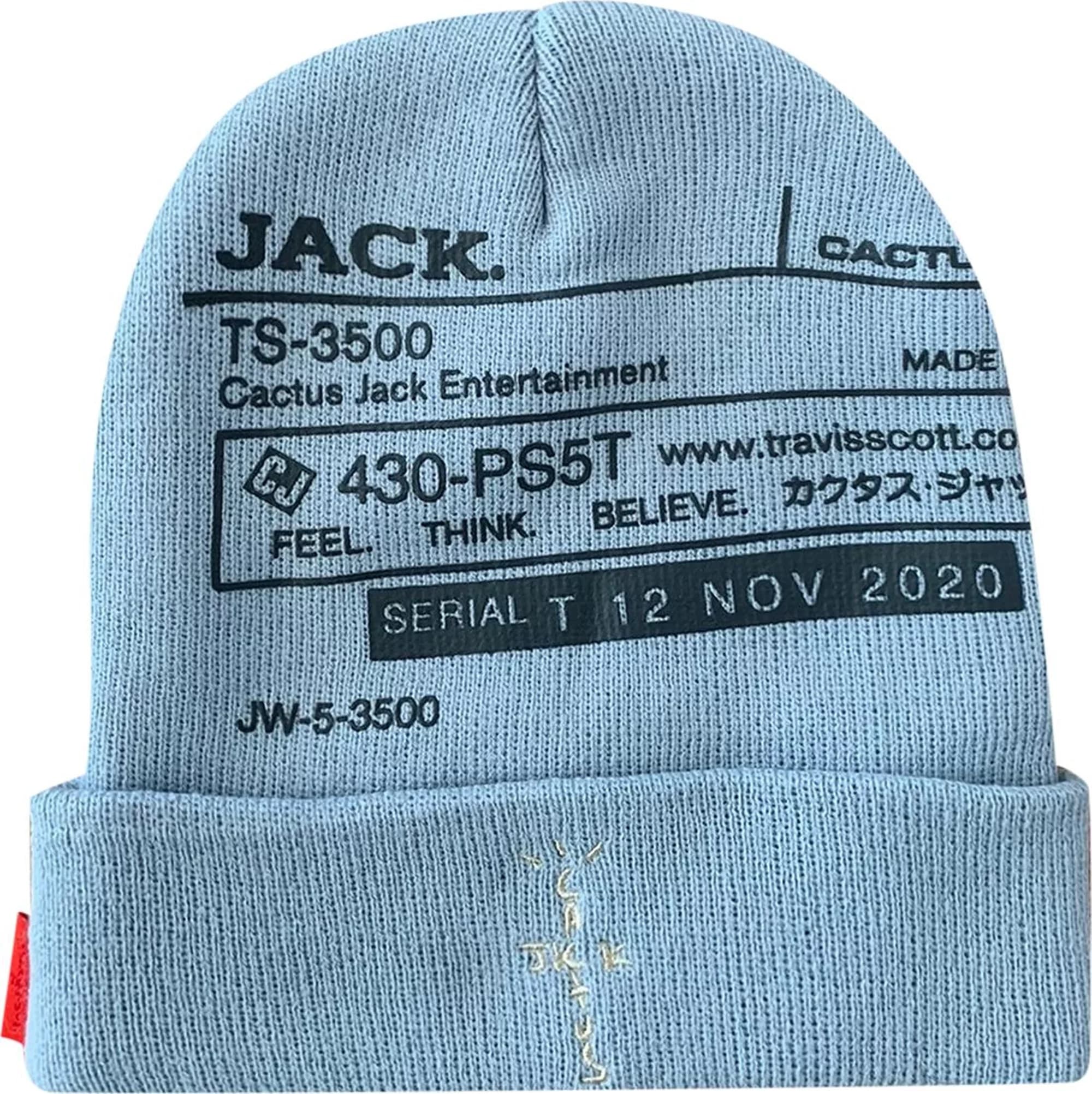 Travis Scott Cactus Jack System II Beanie Blue/White