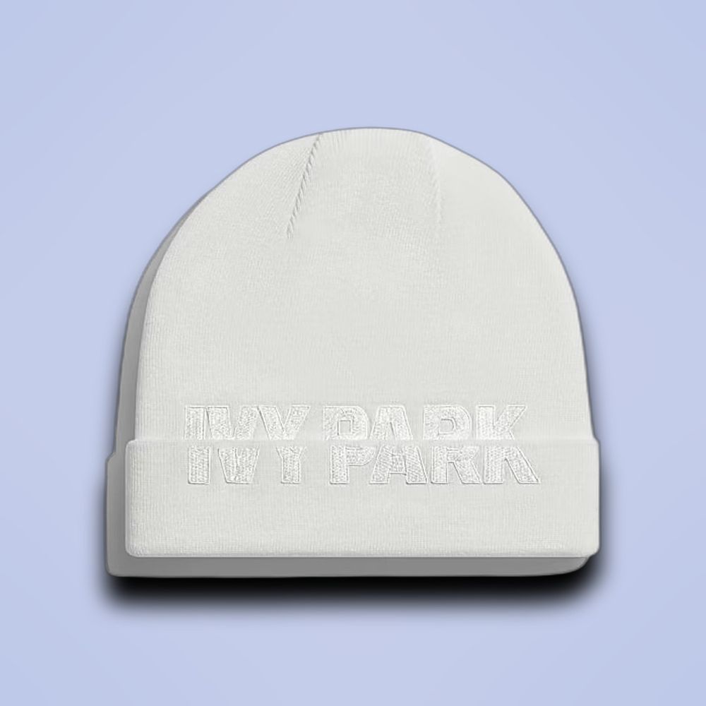 Adidas Ivy Park Cut-Off Logo Beanie White