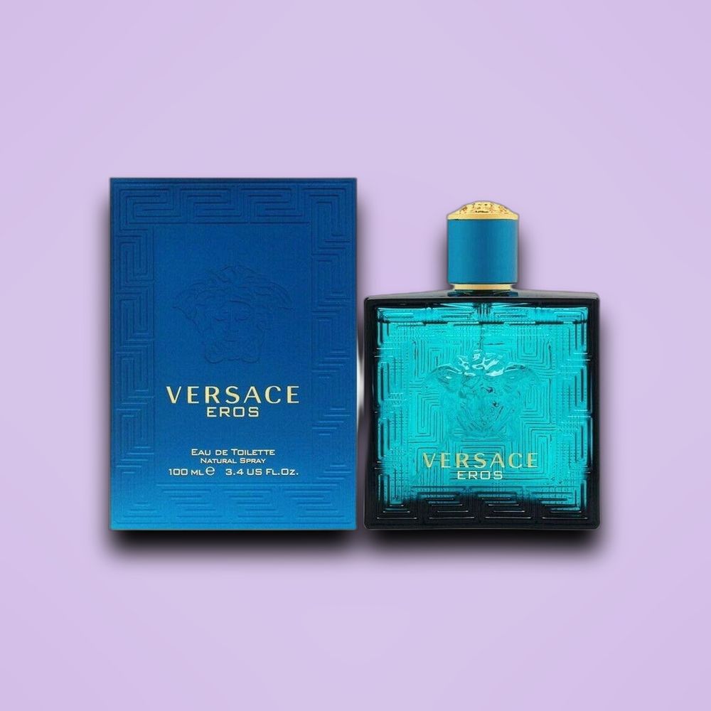 Versace Eros Eau de Toilette Spray for Men, 3.4 Fl Oz